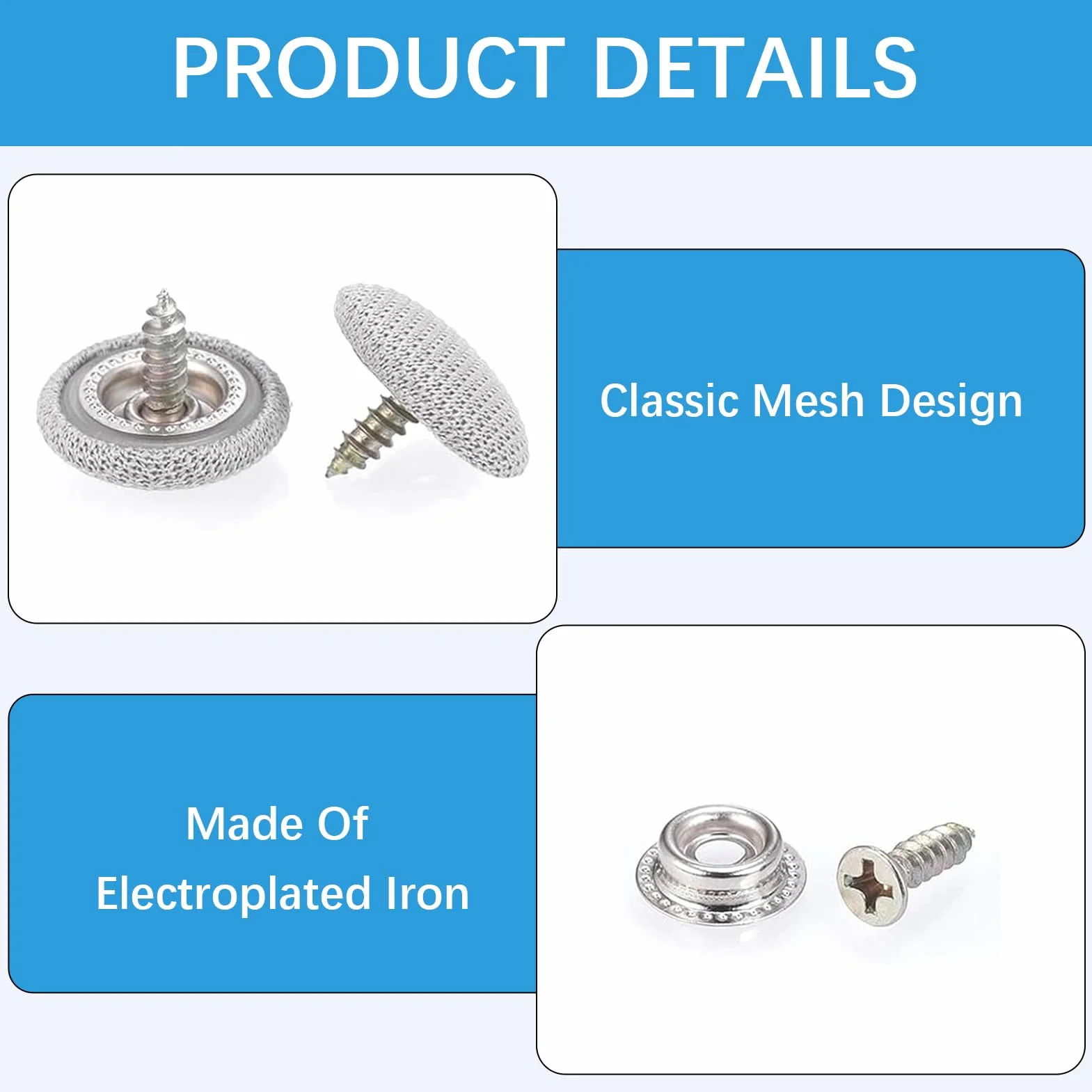Kit riparazione tettuccio auto 68 pezzi bottoni perni fissaggio rivetti automatici con cacciavite