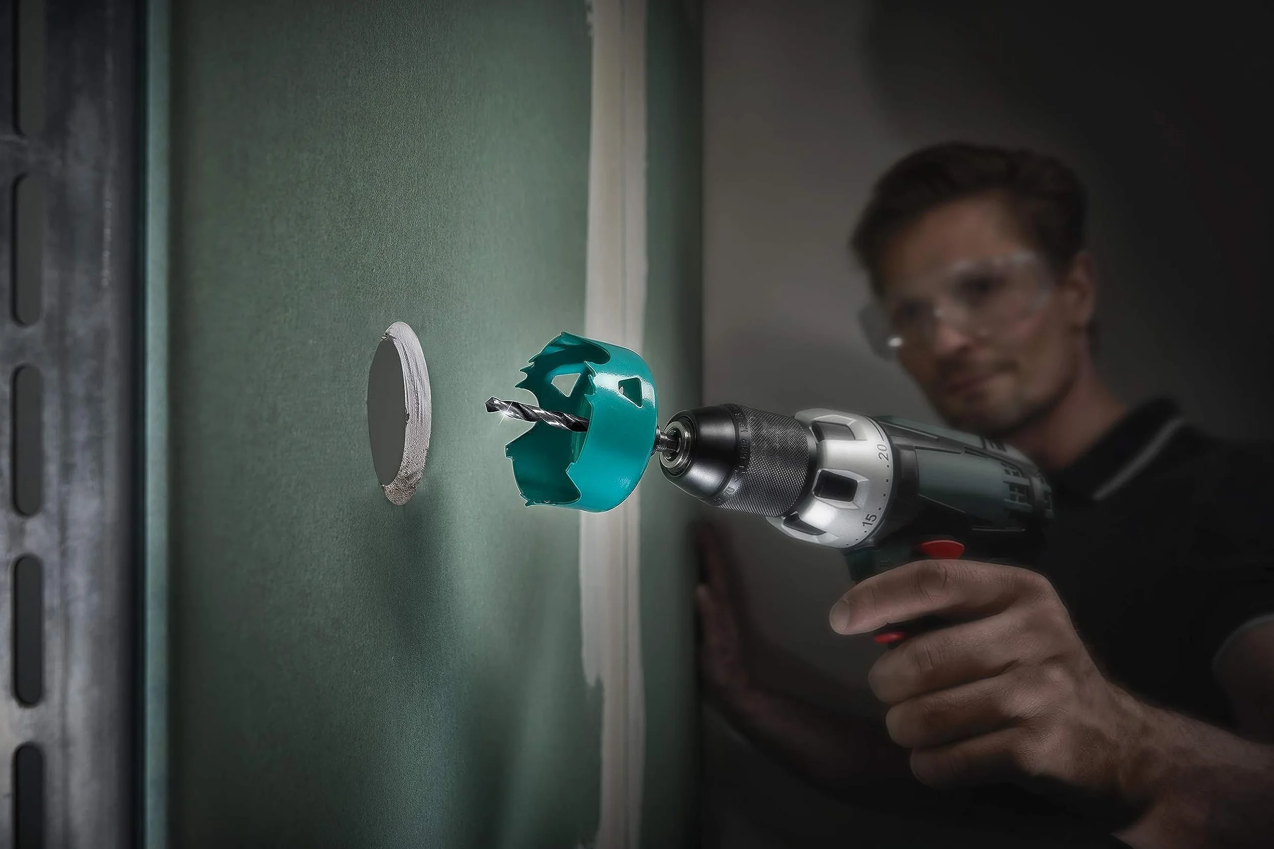 wolfcraft Sega a tazza in acciaio al carbonio, Ø 68 mm I 5968000 I Per l'installazione di materiale elettrico e di sanitari su legno e materiali per costruzioni a secco