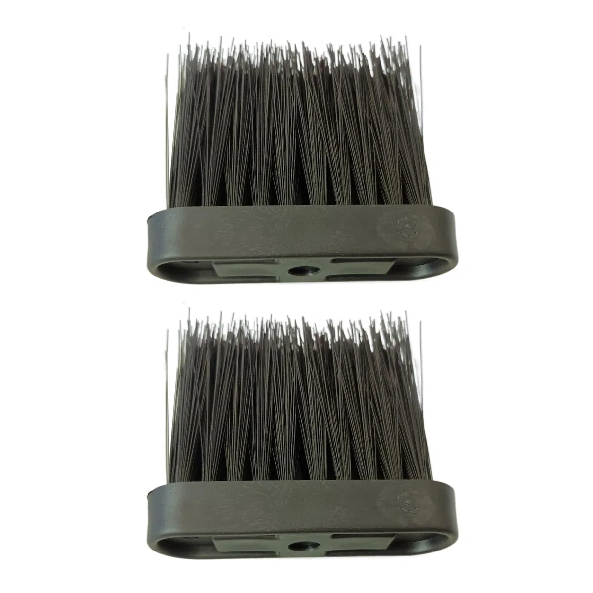 LILIKAI Set di 2 spazzole di ricambio per camino, spazzole per camino, spazzole per camino, kit di strumenti per la pulizia della casa e del camino, fibra sintetica, nero