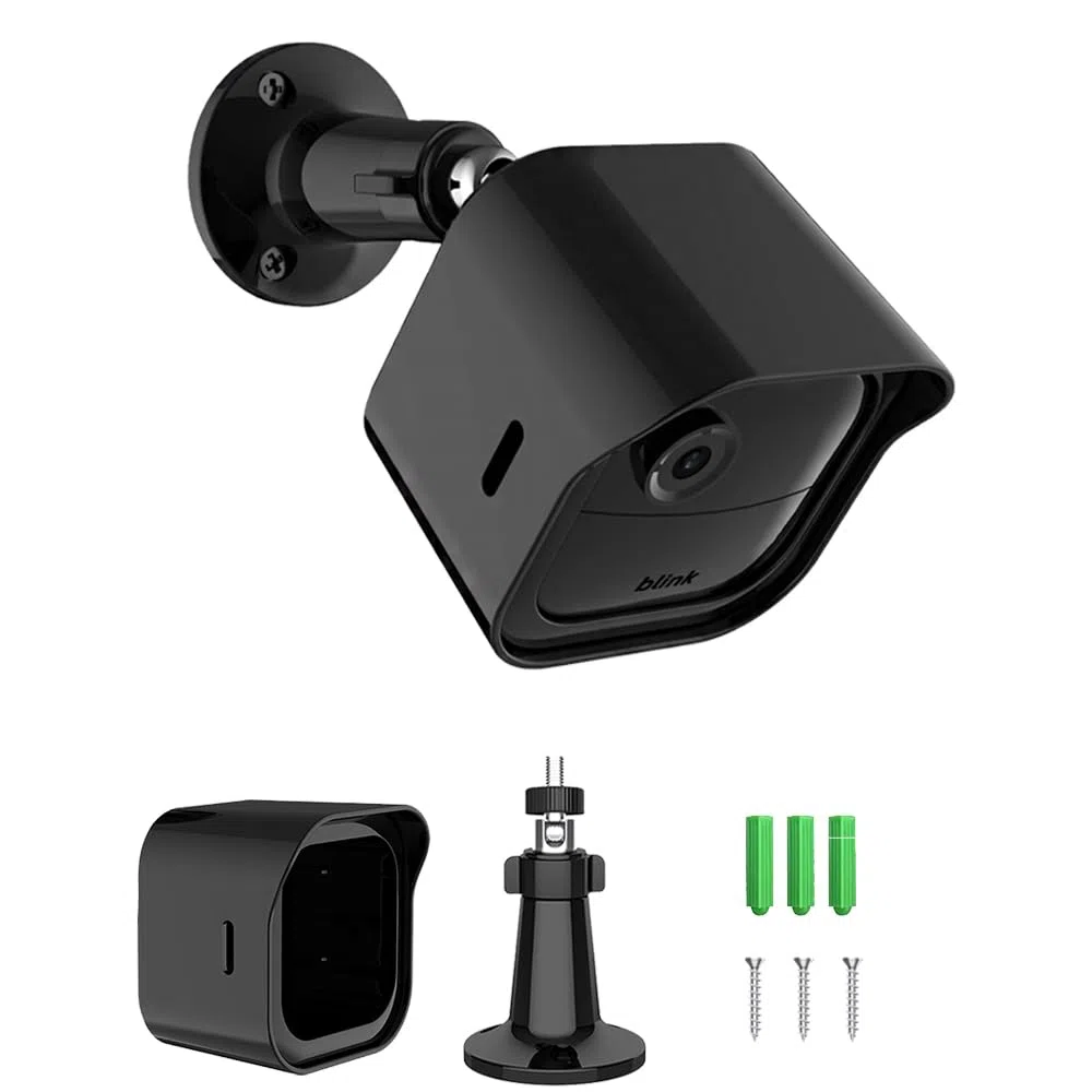 Staffa di montaggio a parete per fotocamera Blink Outdoor 4a generazione / Blink 3a generazione, supporto regolabile a 360 gradi per fotocamera Blink 4a generazione, resistente alle intemperie