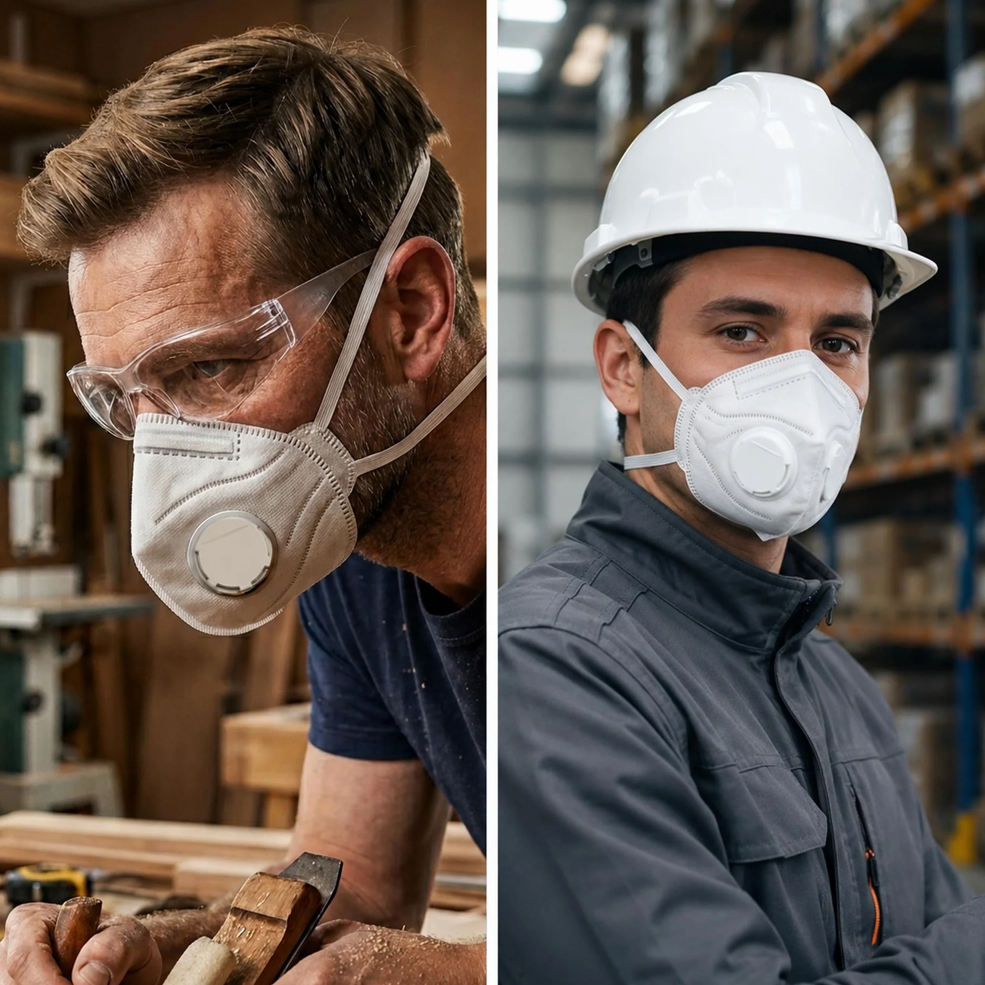 Mascherine FFP2 con Valvola | Filtrazione >94% || Ideali per Ambienti specifici || Monouso || Comfort e Sicurezza Certificati