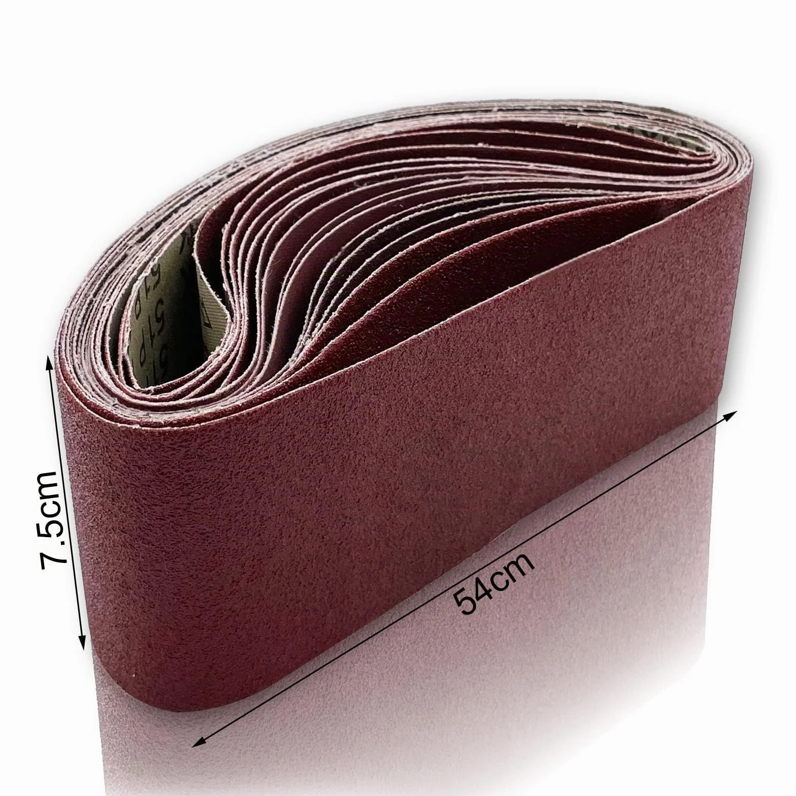 Nastri Abrasivi, 75 x 533 mm Set di Nastri Abrasivi Ciascuno 3 x Grana 80/120/150/240/400 per Levigatrice a Nastro Stazionaria, Levigatrice, Levigatrice a Disco a Nastro(15 Pezzi)