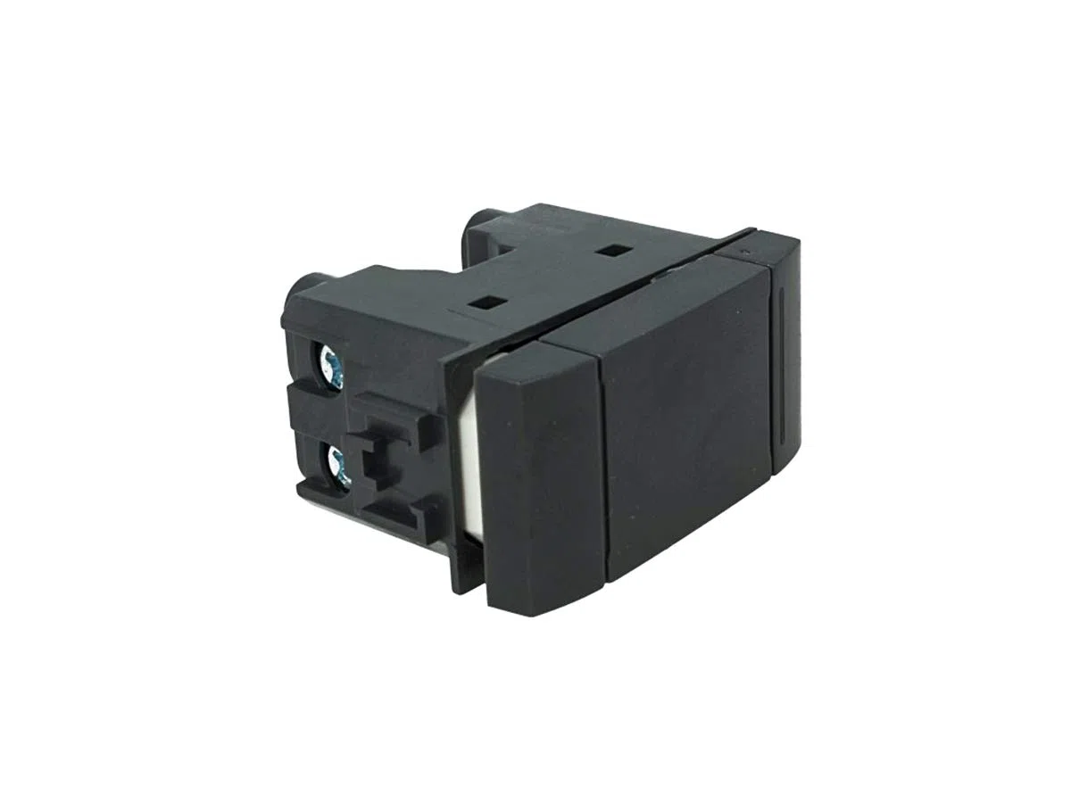 2 Pezzi Interruttore Unipolare 1P 1M 16A, Compatibile Con Bticino Living Light (Nero)