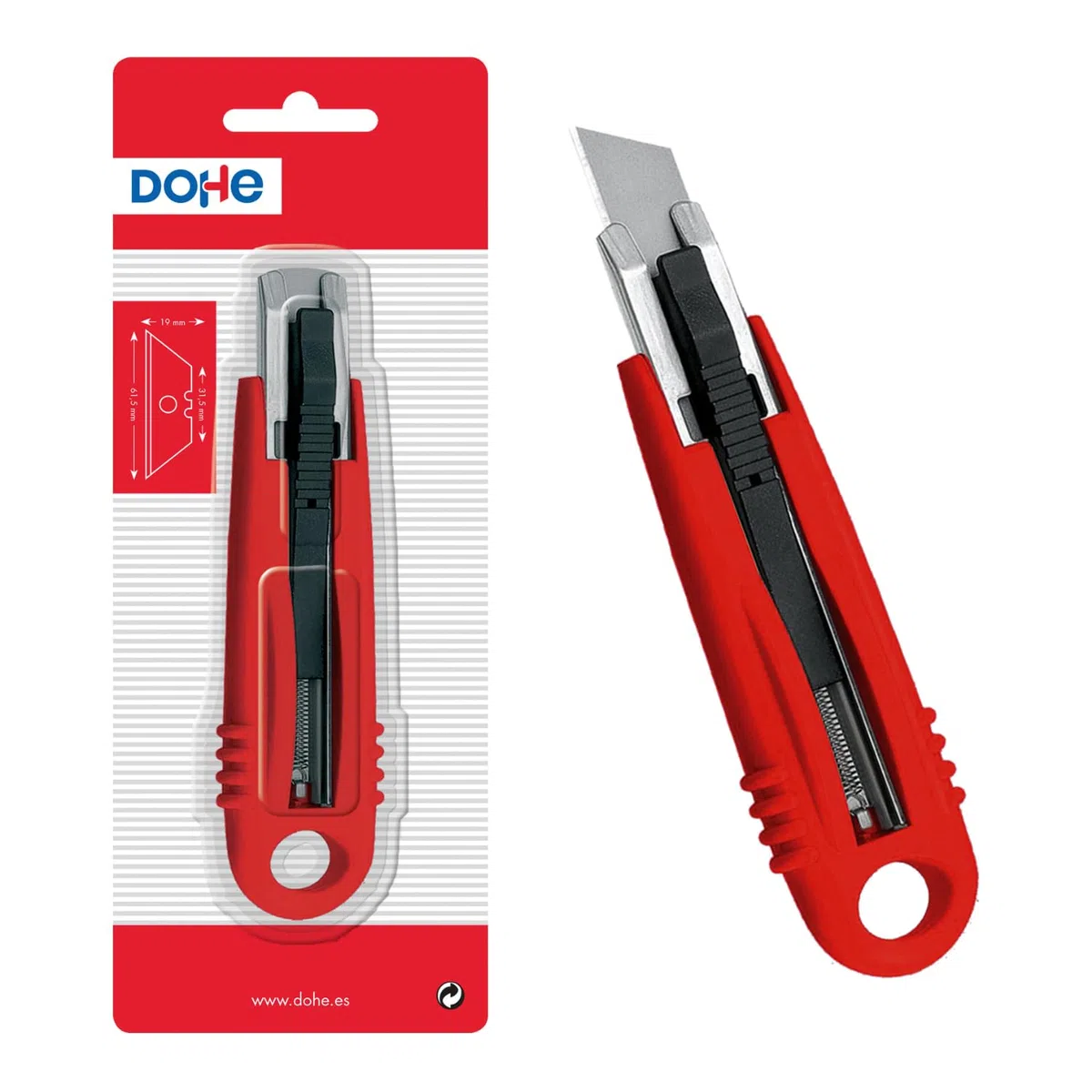 Dohe Taglierina di Sicurezza, Plastica e Metallo, 18 mm, Nero