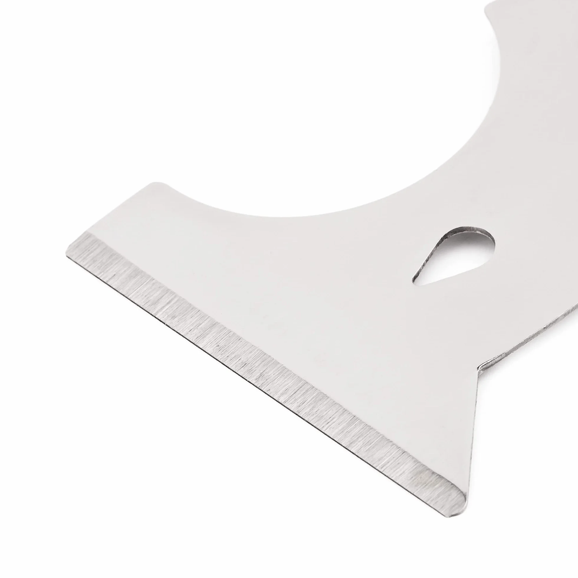 Mivos Spatola multifunzione in acciaio inox con lama da 75 mm/raschietto multifunzione con piastra battente/raschietto con manico antiscivolo/Made in EU