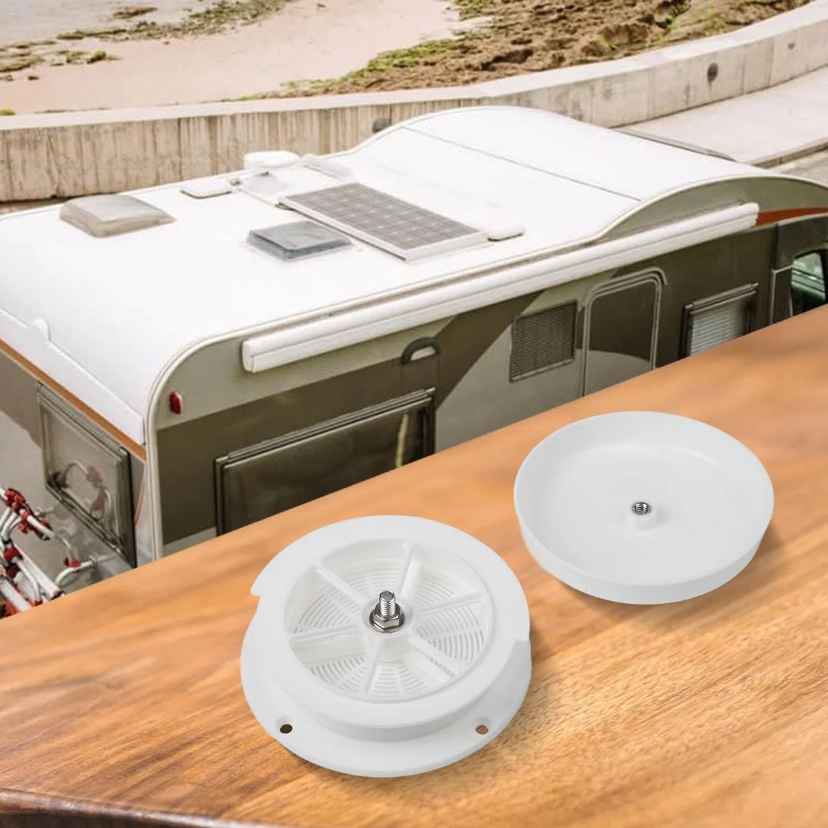 Copertura per bocchetta dell'aria del tetto del camper, design a fungo, per la ventilazione del tetto della casa mobile, con tappo di protezione per la pioggia