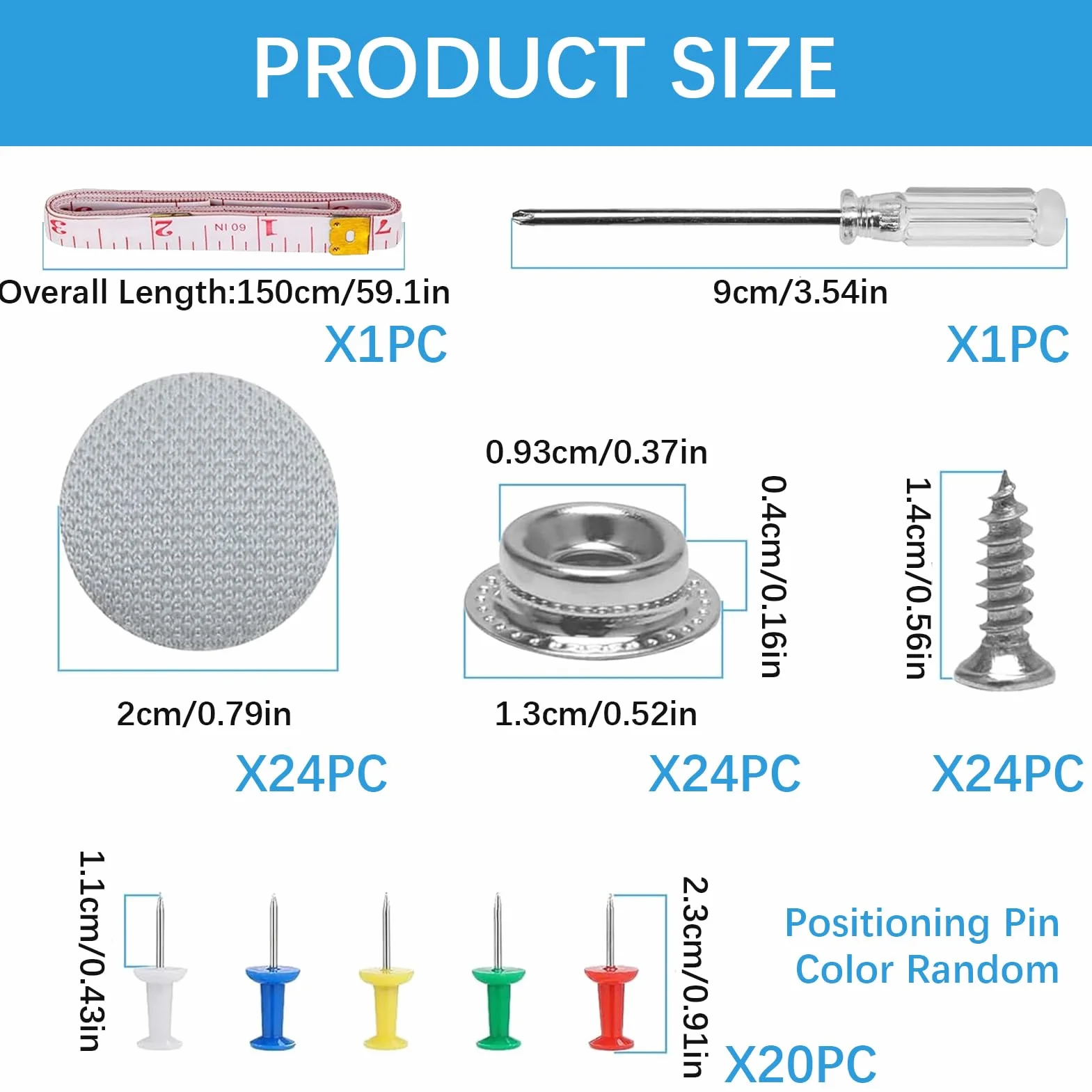 Kit riparazione tettuccio auto 68 pezzi bottoni perni fissaggio rivetti automatici con cacciavite