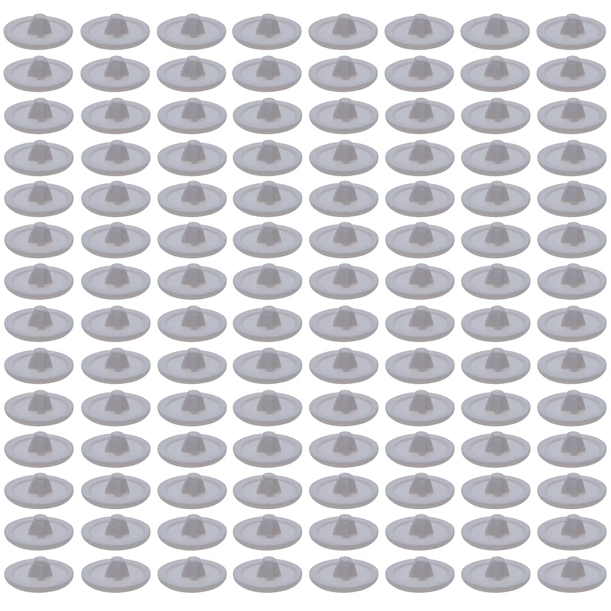 Tappi di Plastica Bianca per Viti con Testa Phillips, Pozidriv, Square-X Head Copriviti in Plastica per Viti Per Legno (Quqntità da 100 pezzi) Taglia - 12mm