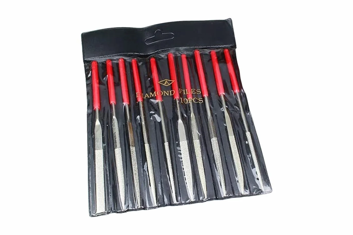 Set 10 Lime ad Ago di Precisione Diamantate 160mm Raspe per Metallo Legno