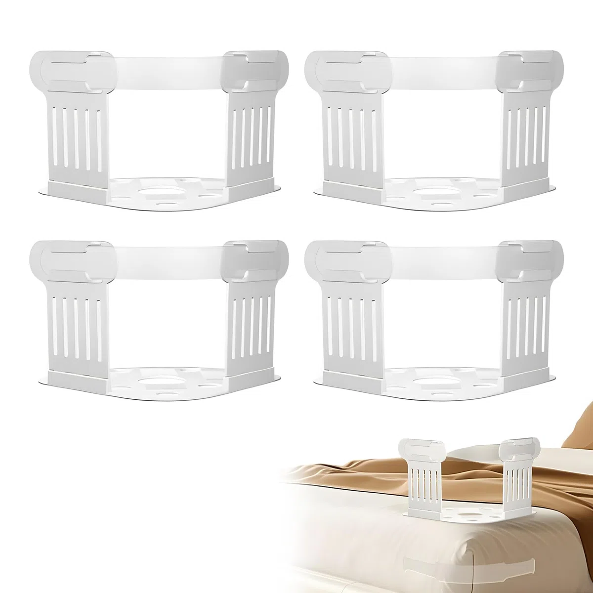 Di Clip Di Fissaggio Per Lenzuolo，Suuwwn 4PCS Morsetti angolari resistenti per lenzuola con sistema di blocco Clip Lenzuola Barella Per Lenzuolo Materasso Angoli Antiscivolo Per Lenzuolo