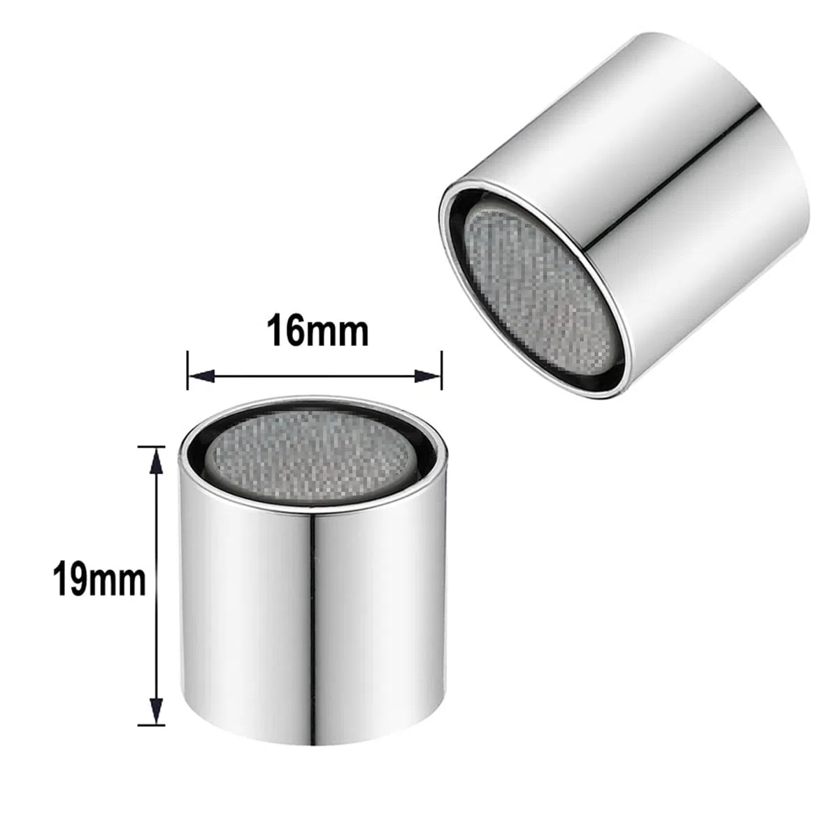 M16/M18/M20/M22 x 4 Pezzi aeratori, parti di ricambio dell'aeratore del rubinetto del filtro dell'ugello del filtro per prova di schizzi e risparmio idrico - filettatura interna (M16)