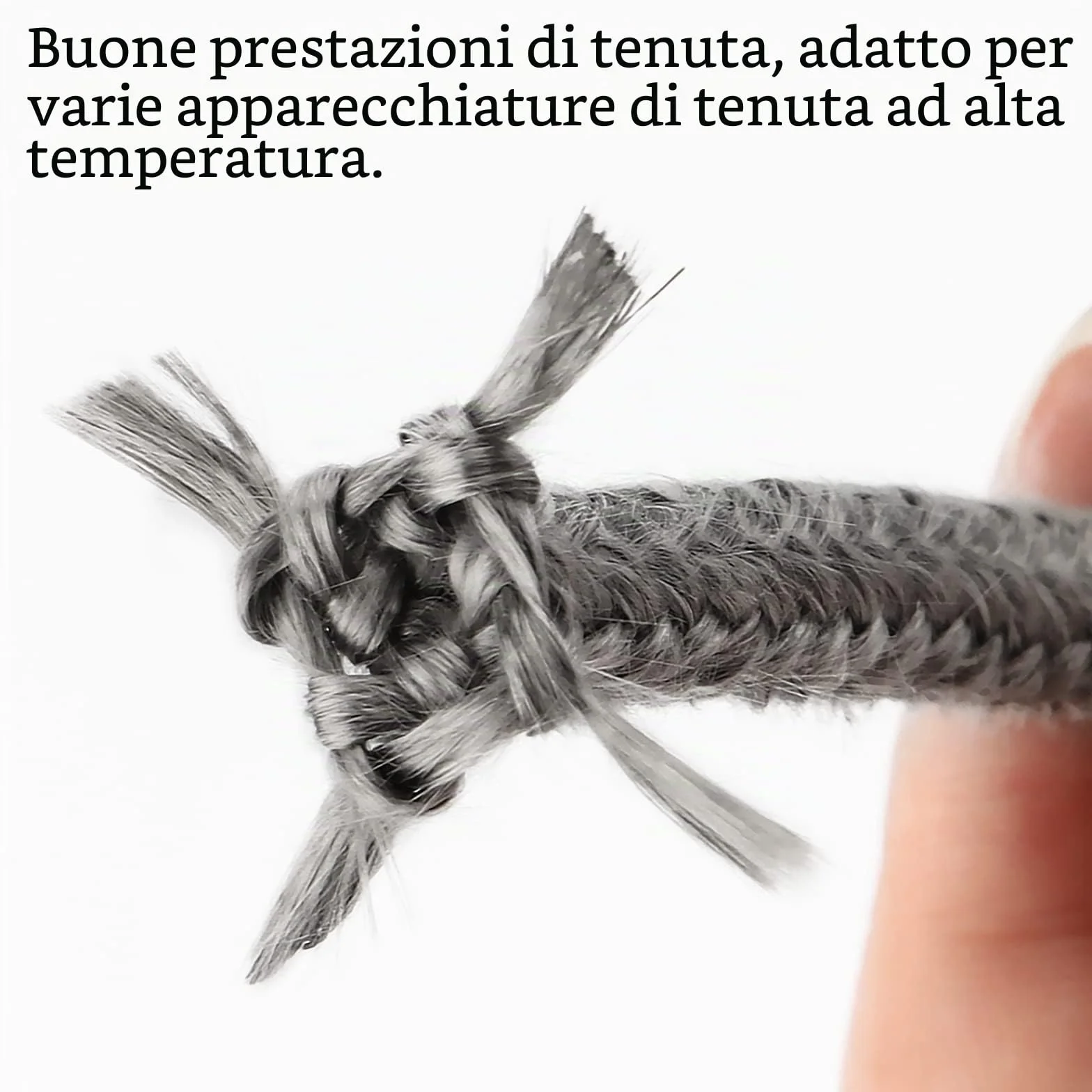 Guarnizione per Porta Stufa,SUPRROW Fibra di Vetro Corda Ignifuga per Stufa Ø 8mm x 2M per Stufe,Camini