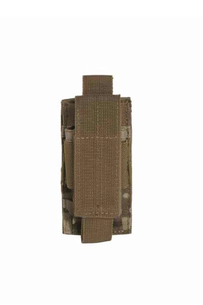 Miltec - Porta-caricatore 9 mm, semplice, nero