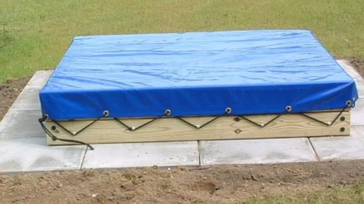 Mivos Telone di Copertura Universale 2 x 3 m - Blu - Impermeabile in tessuto 60 g/m² - Per Mobili da Giardino Legno - Antimuffa - Con Occhielli in Alluminio