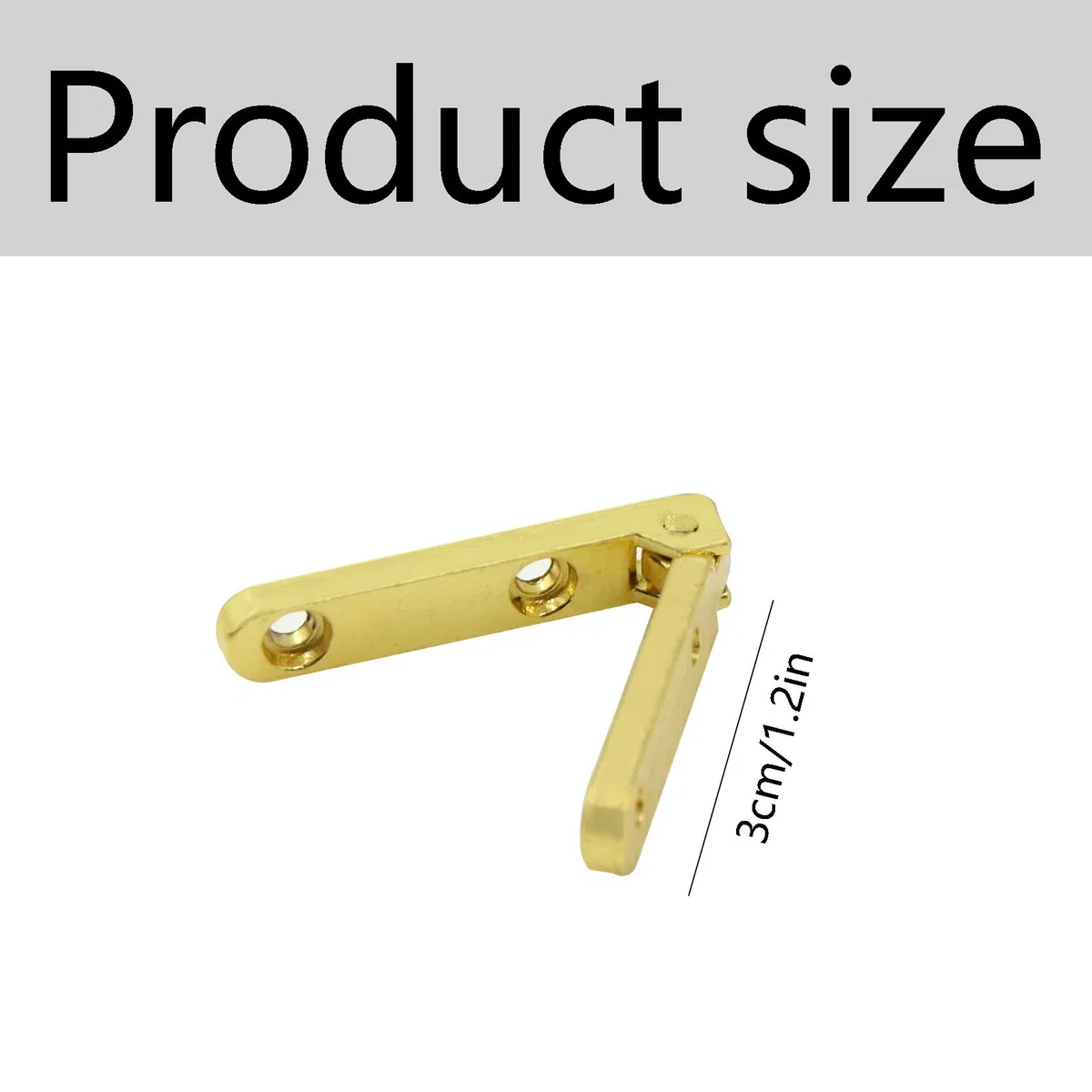 Cerniere Testa In Acciaio Inox - Mini Piccole Finestra Armadio Connettori Della Porta Barile D'ottone Nascosto Mobilia Scatola Di Gioielli Diy Regalo Legno Miniatura D'oro, 20 Pezzi 30 * 30mm