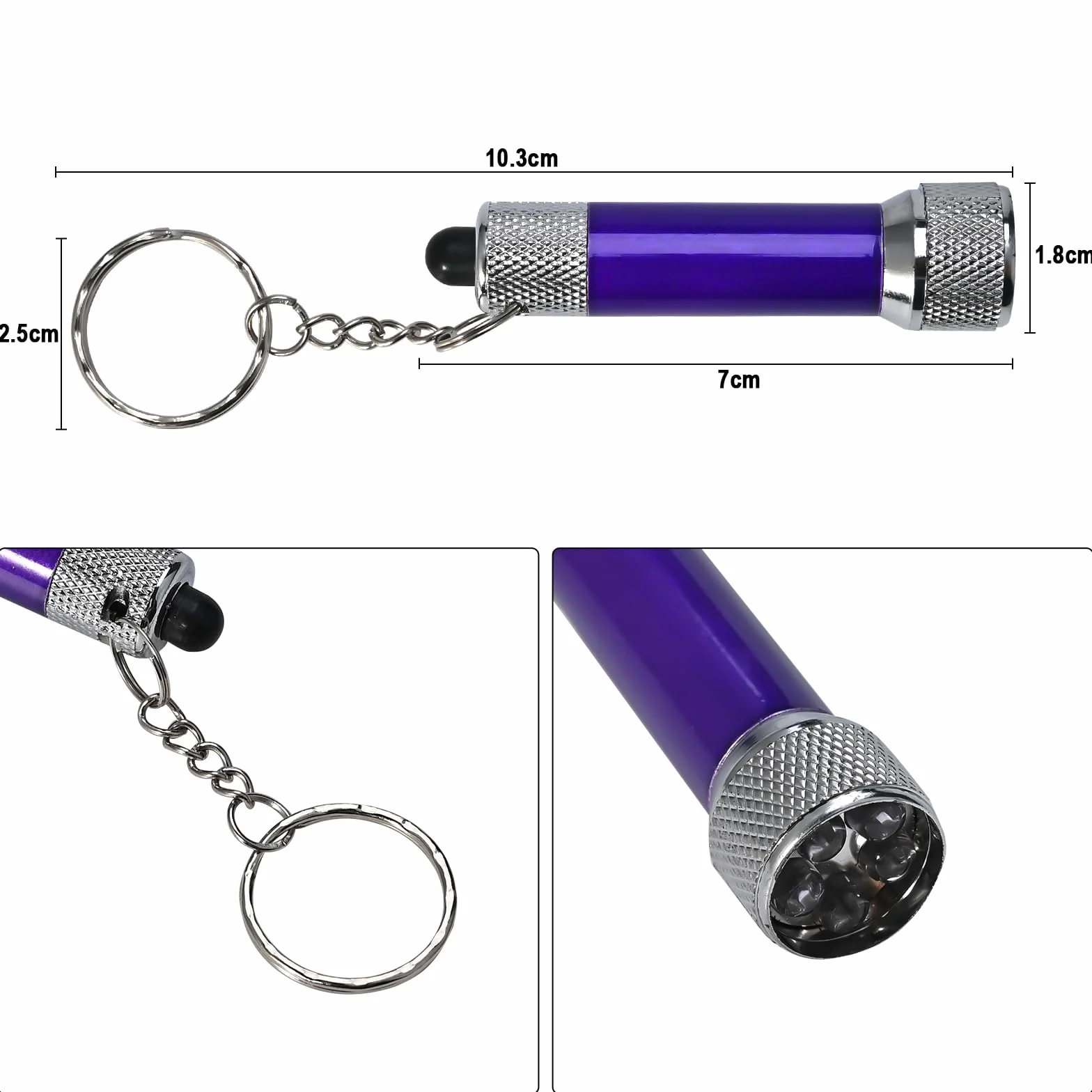 GODLGE 12 Mini Torce LED Portachiavi Bambini, Torce Elettrica Portatile Campeggio Escursioni Caccia Zaino In Spalla Pesca Gadget Compleanno Bambini