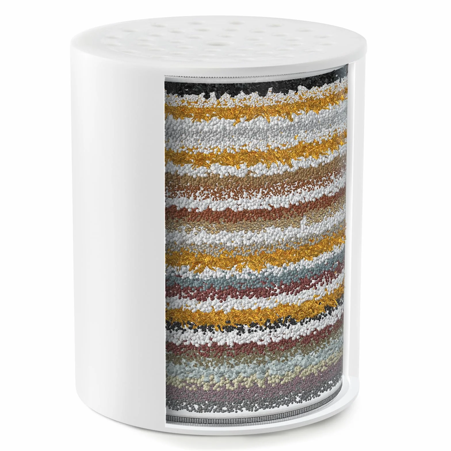 iSpring FSF2 Cartuccia di Ricambio per Filtro Doccia 33 Stadi 18 Materiali Filtranti Rimuove Cloro Metalli Pesanti Sedimenti