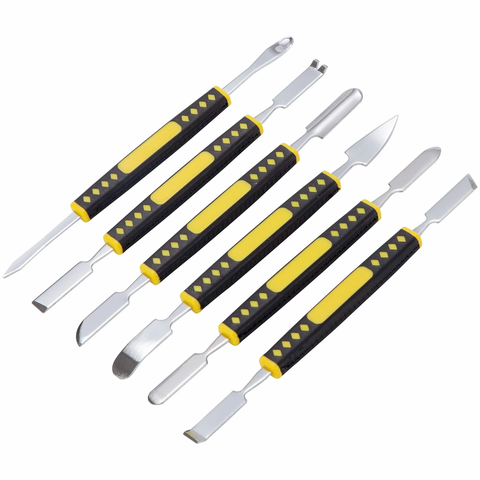 6 Pezzi Strumenti di Riparazione di Elettronica Set di Spudger in Metallo a Doppia Estremità per Tablet iPad Laptop Dispositivo Elettronico Telefoni Cellulari