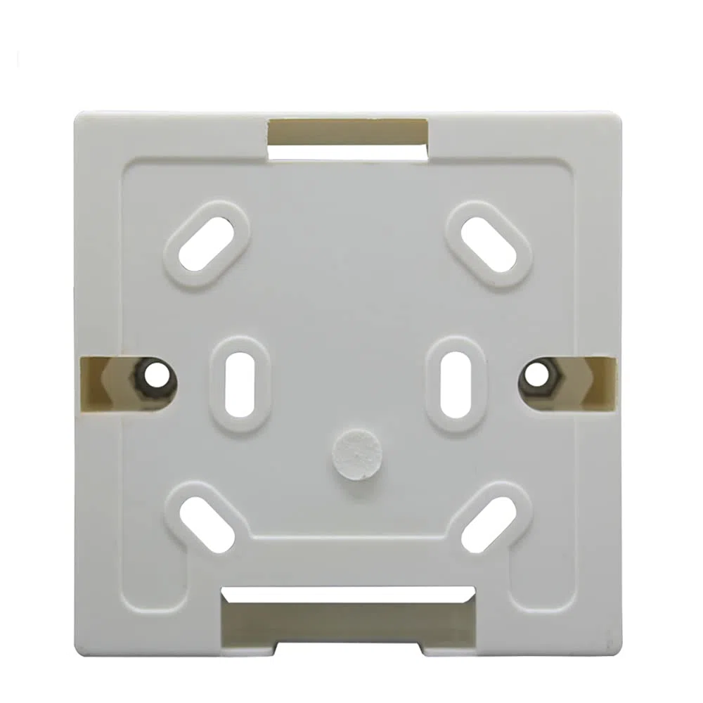 Beok Scatola montata a superficie per termostato di riscaldamento a pavimento Custodia montata a superficie per scatole da incasso, universale 86x86mm Bianco