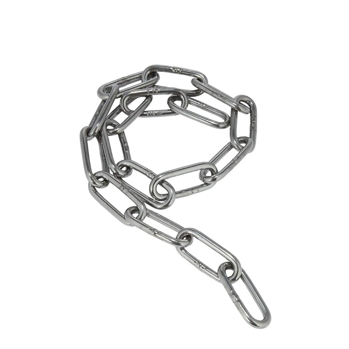 Catena in acciaio inossidabile, maglie saldate per recinzioni sospese ad alta resistenza, ideale per catena per cani, catena per altalena, catena per asciugare la biancheria, diametro 1,2 mm