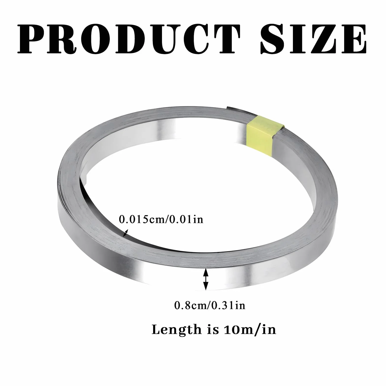 1 Rotolo Nastro di Nickel, 0.15 x 8MM x 10M Nichel Striscia, Piattina Nickel Accessori per Saldatura per Connettere delle Batterie Spot Welding 18650, Nastro Nichelato